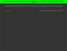 Tablet Screenshot of doctorofphysicaltherapy.com